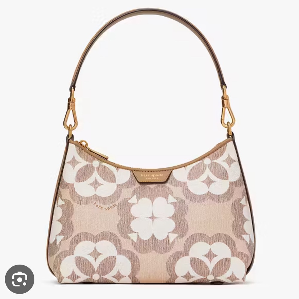 Kate spade flower monogram Reece small shoulder bag